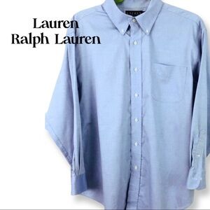 Lauren ralph lauren cotton button down long-sleeve shirt